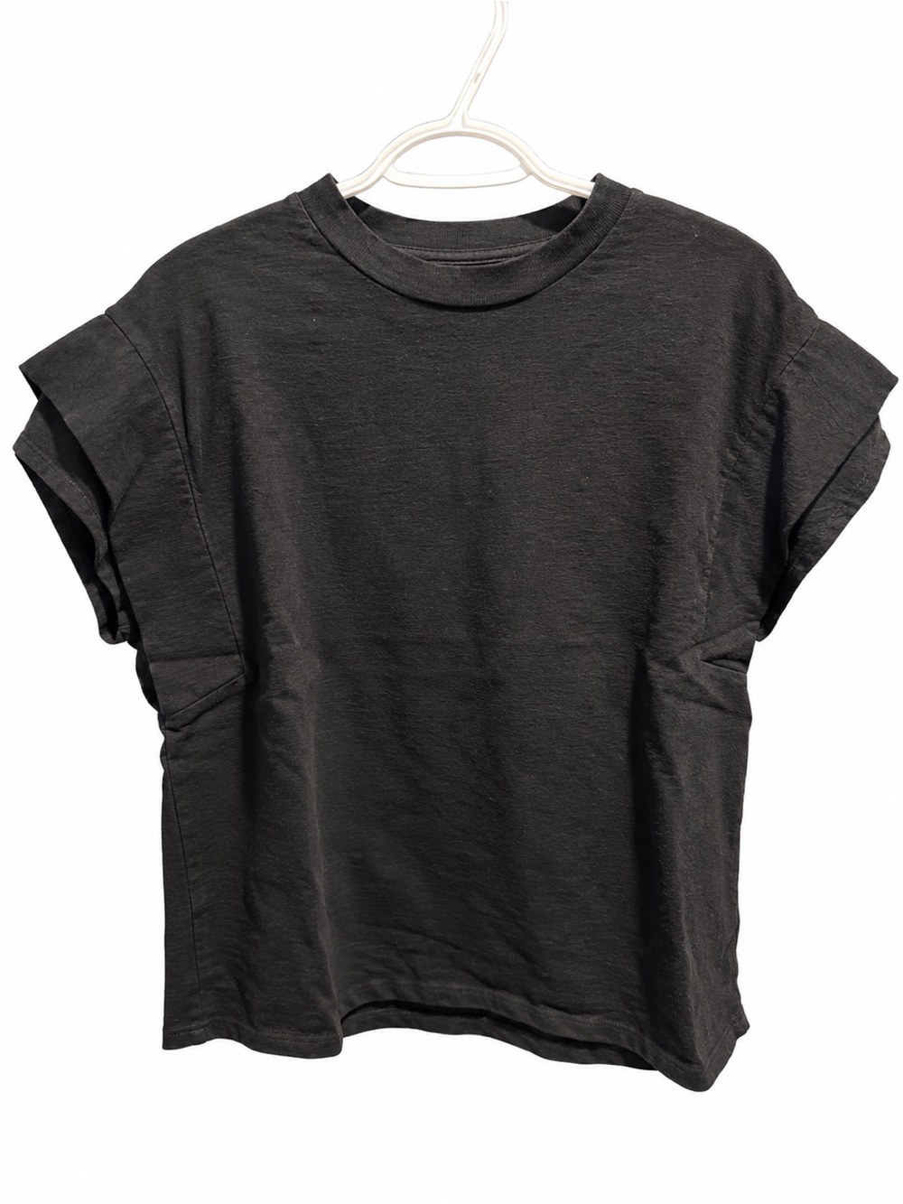 ba&sh Black Short Sleeve Crewneck Tee